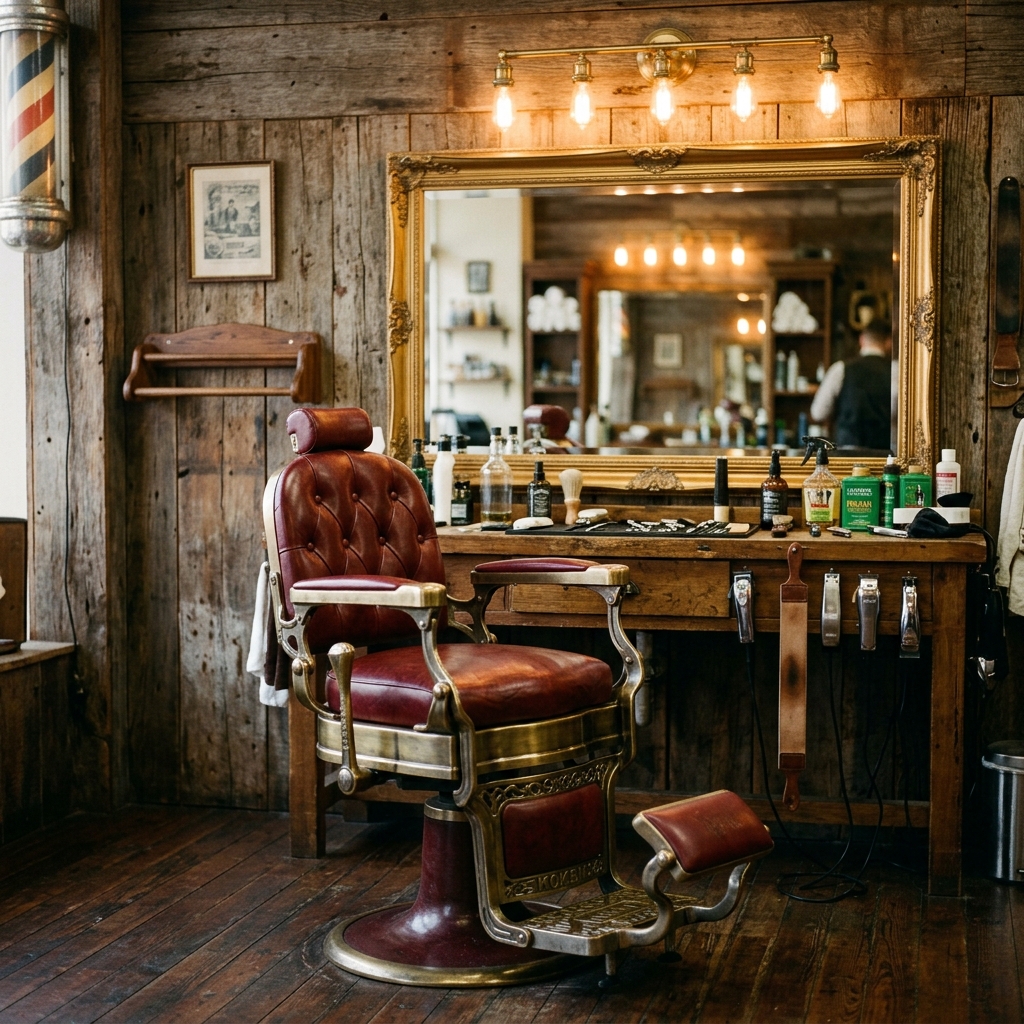 Classic barber chair